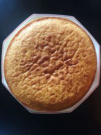 High angle view of bread in bowl