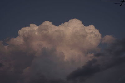 Low angle view of clouds in sky