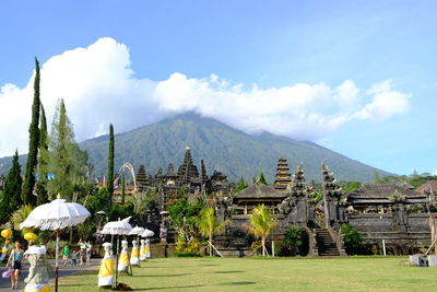 View of temple against sky