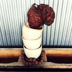 Close-up of bread on table