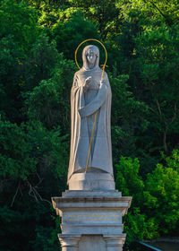 Statue of buddha in forest