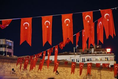 Full frame shot of red wall