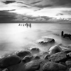 Scenic view of sea against sky