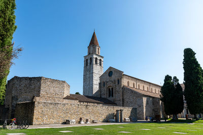 Low angle view of historic building against sky