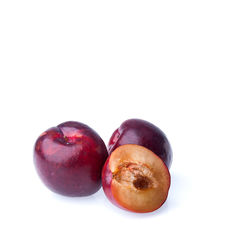 Close-up of apple against white background