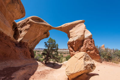 Large rock formations at devils garden in grand staircase escalante national monument in utah