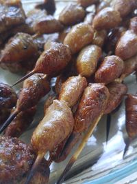 Close-up of meat for sale at market