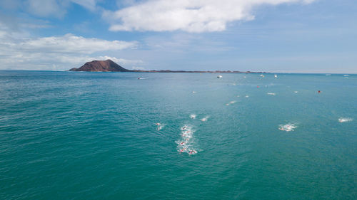 Scenic view of sea against sky