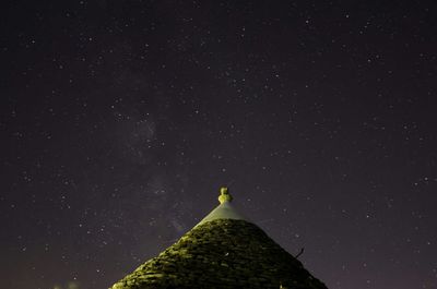 Scenic view of star field against sky at night