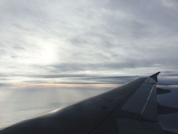 Scenic view of cloudy sky over sea