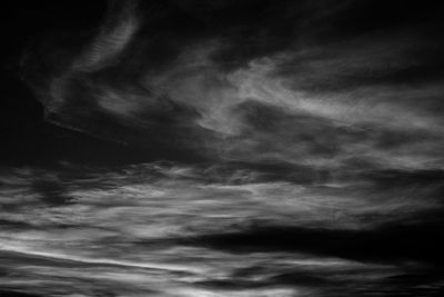 Low angle view of storm clouds in sky