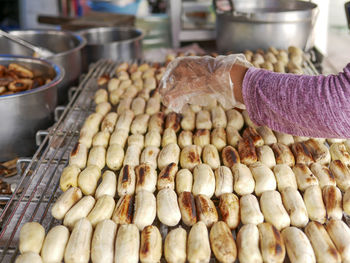 Close-up of food for sale in market