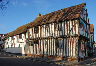 Historic buildings in the suffolk market town of lavenham, uk