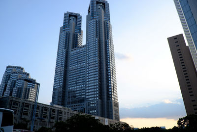 Low angle view of modern office building