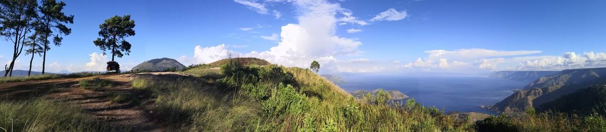 Panoramic view of landscape against sky