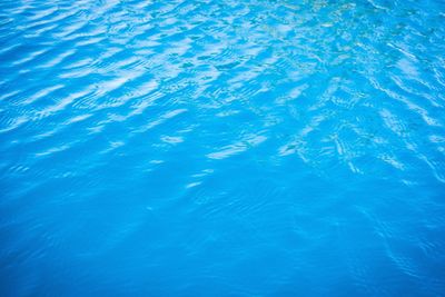 High angle view of rippled water in swimming pool