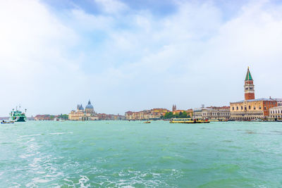 View of church at waterfront