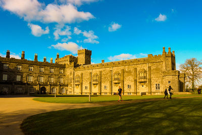 View of historic building against cloudy sky