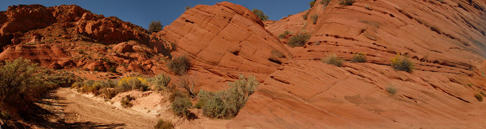 Rock formations in desert