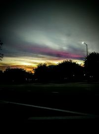 Road at sunset