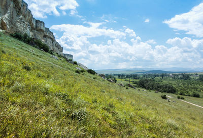 Scenic view of landscape against sky