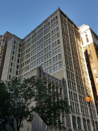 Low angle view of buildings in city