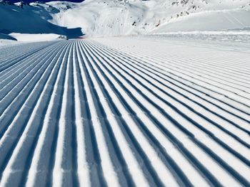 Scenic view of snow covered landscape