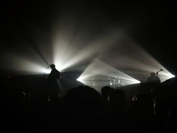 Group of people at music concert