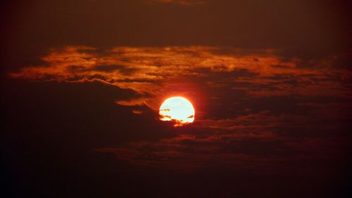 Scenic view of sunset sky