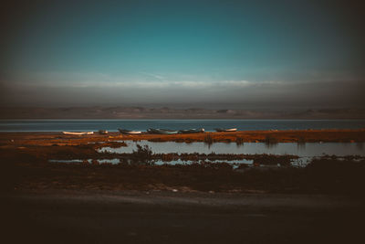 Scenic view of sea against sky