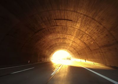 Illuminated tunnel