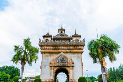 Low angle view of a temple