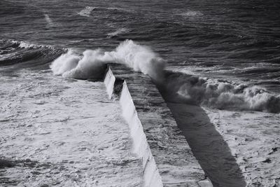 Scenic view of sea waves