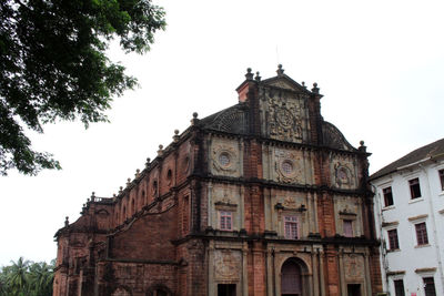 Low angle view of historic building against sky