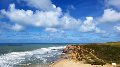 Scenic view of sea against sky