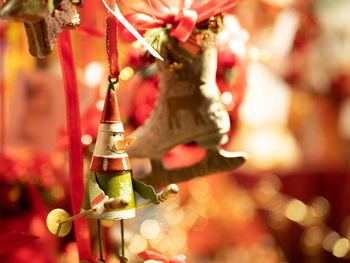 Close-up of christmas decoration