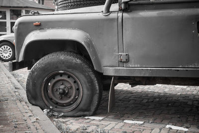 Car on street in city