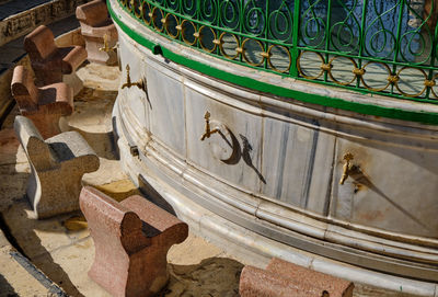 Panoramic view of old building