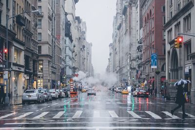 Traffic on city street