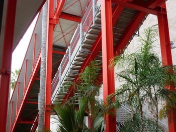 Low angle view of bridge against sky