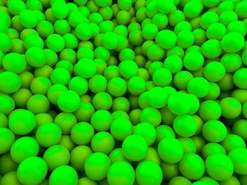 Full frame shot of green balls