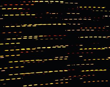 Abstract image of illuminated lights at night