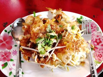 Close-up of food in plate