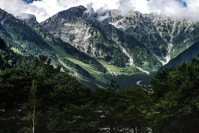 Scenic view of mountains