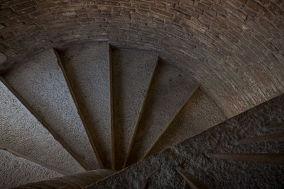 Low angle view of old building stairs 