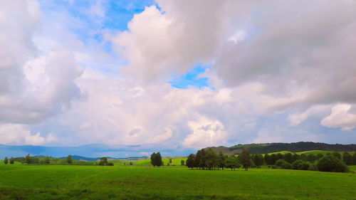 Panoramic view of landscape against sky