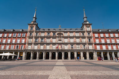 View of historical building against clear sky