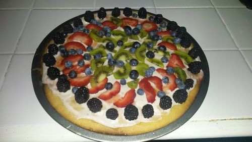 Close-up of dessert in plate