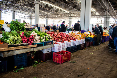 People in market