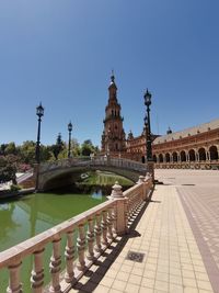 View of historical building against clear sky